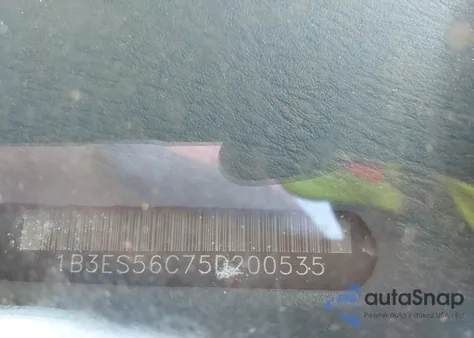 2005 Dodge Neon Sxt из США, поврежденный, VIN 1B3ES56C75D200535